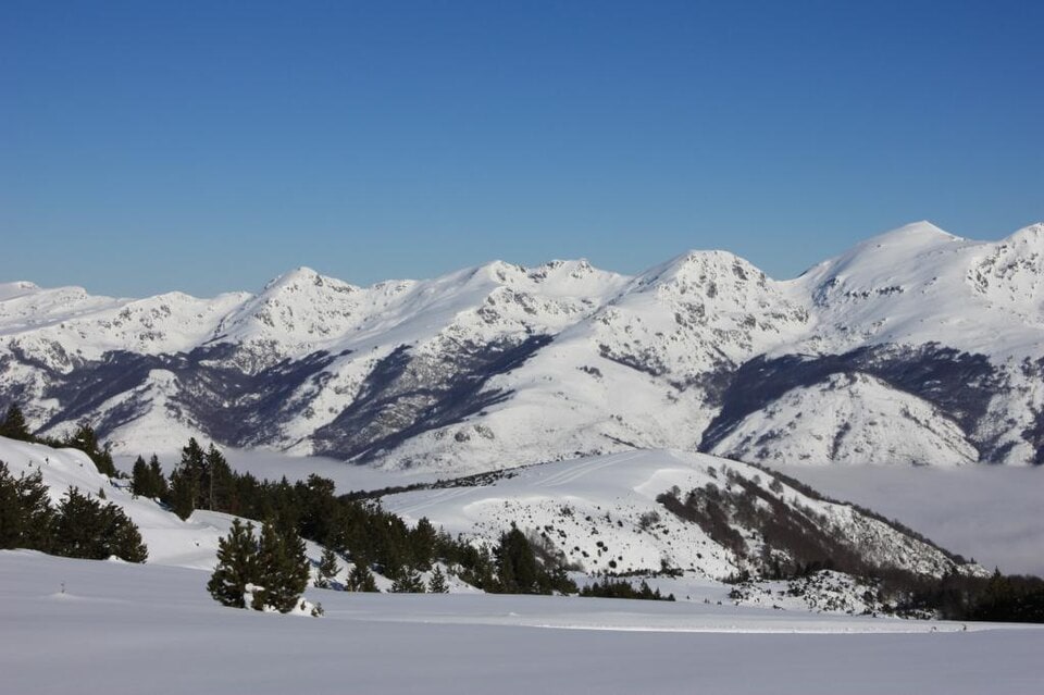 Plateau de Beille en hiver, ski de fond en Ariège Pyrénées